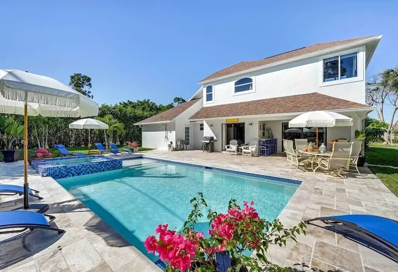 Modern Naples Oasis W/ Saltwater Pool & Jacuzzi!