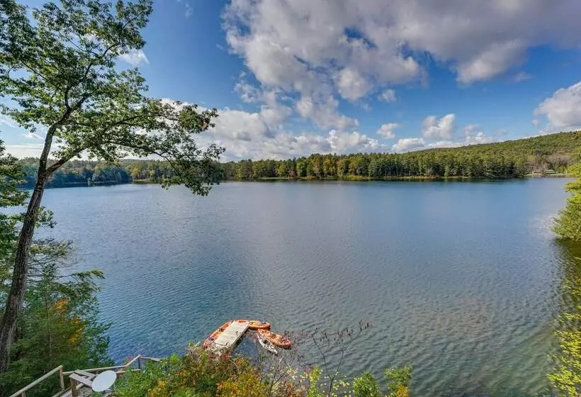 Orwell Cabin On Sunrise Lake W/ Private Dock & Bbq