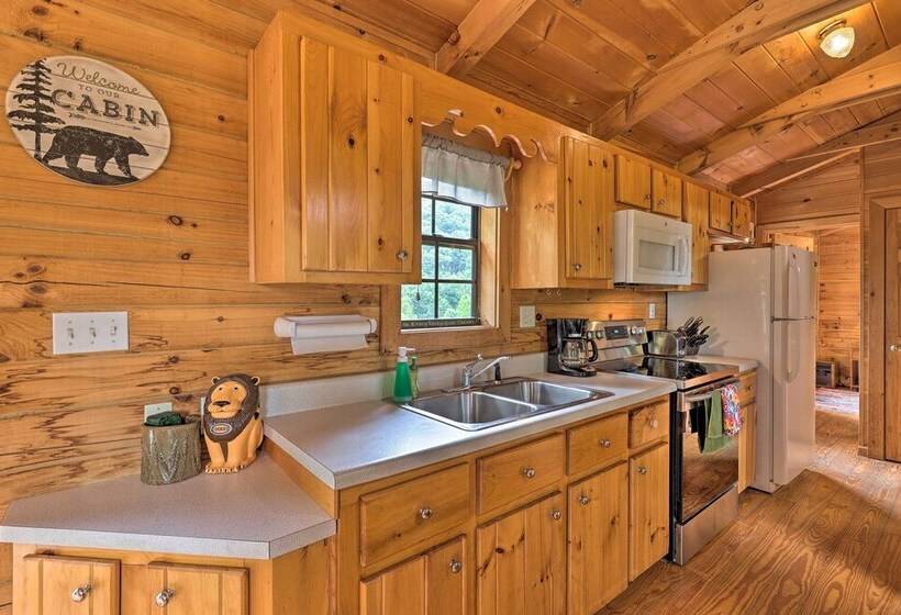 Quaint Log Cabin W/ Views Near West Jefferson