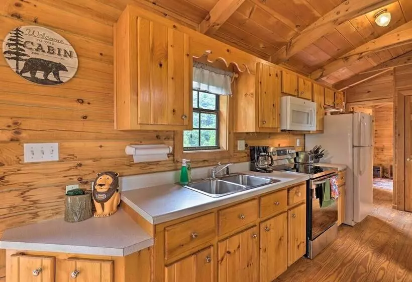 Quaint Log Cabin W/ Views Near West Jefferson