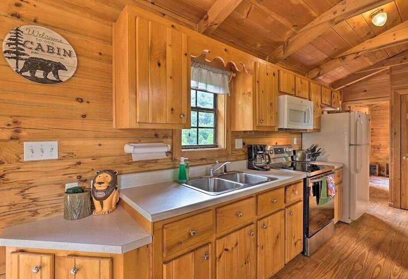 Quaint Log Cabin W/ Views Near West Jefferson