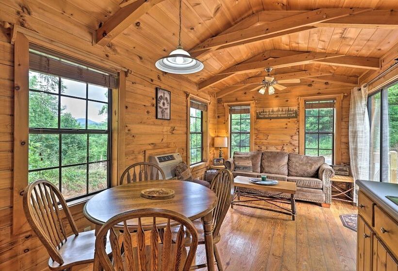 Quaint Log Cabin W/ Views Near West Jefferson