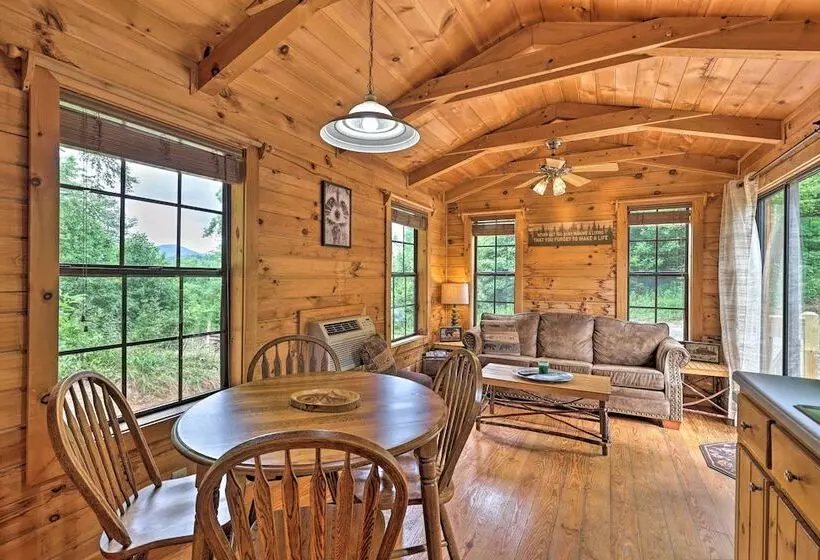 Quaint Log Cabin W/ Views Near West Jefferson