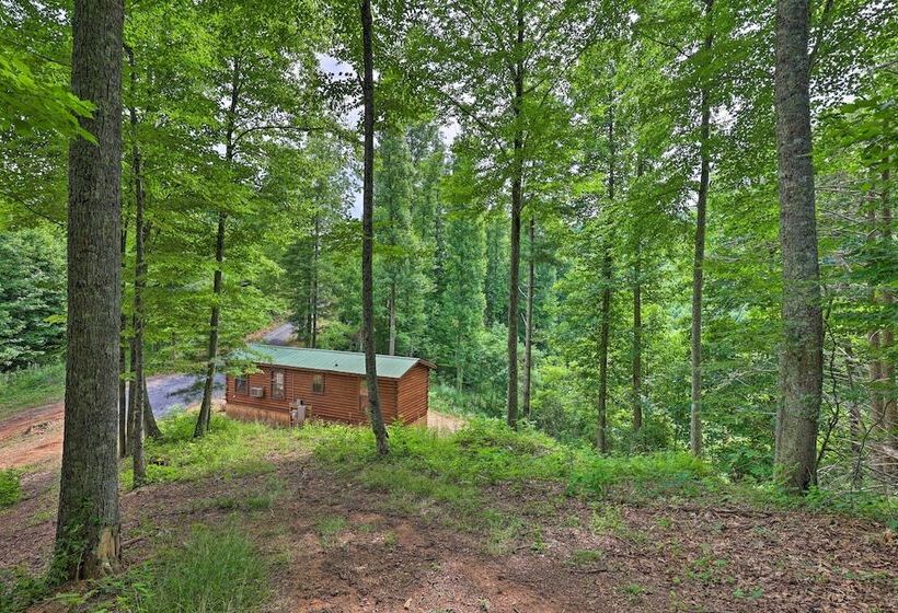 Quaint Log Cabin W/ Views Near West Jefferson