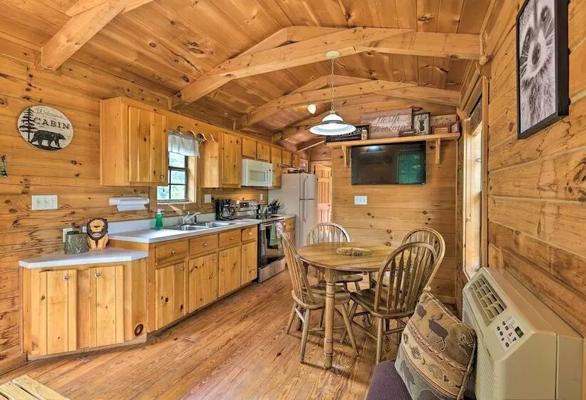 Quaint Log Cabin W/ Views Near West Jefferson