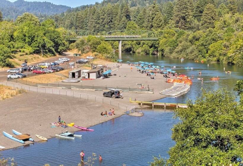 Redwoods Cabin W/ Hot Tub: Walk To Russian River!