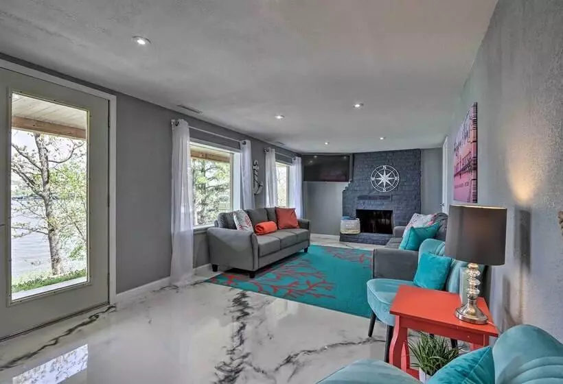 2 Private Decks: Lake View Osage Beach Home