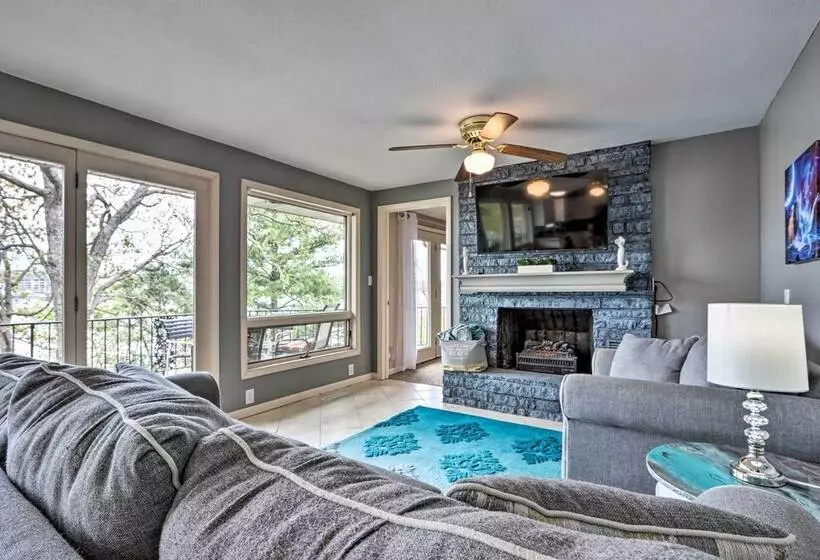 2 Private Decks: Lake View Osage Beach Home