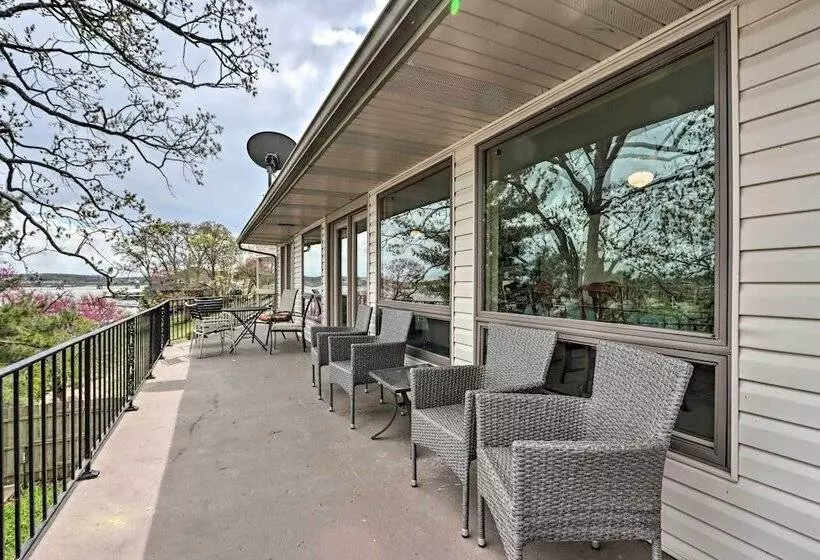 2 Private Decks: Lake View Osage Beach Home