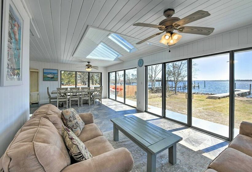 Updated Waterfront Escape W/ Dock & Fire Pit