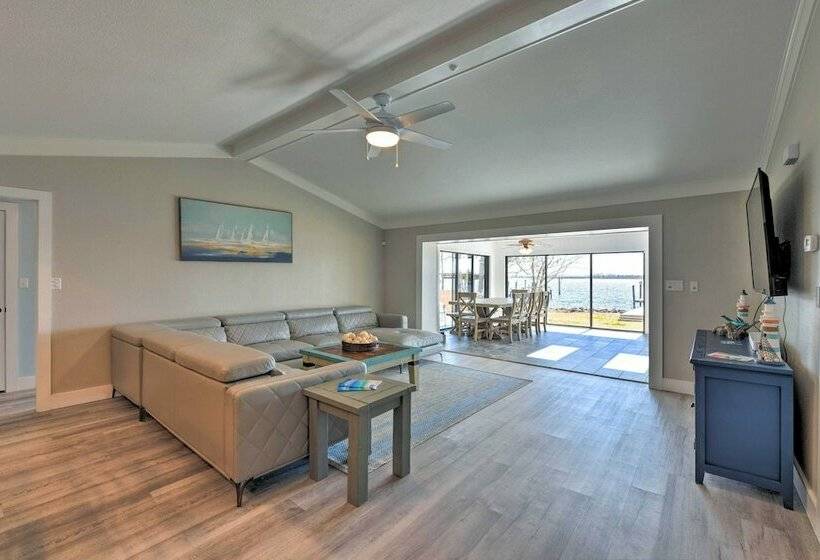 Updated Waterfront Escape W/ Dock & Fire Pit