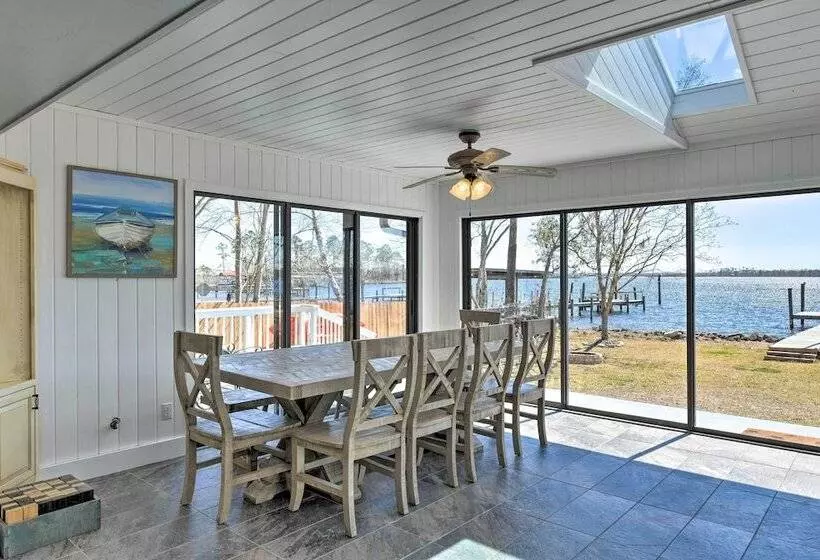 Updated Waterfront Escape W/ Dock & Fire Pit