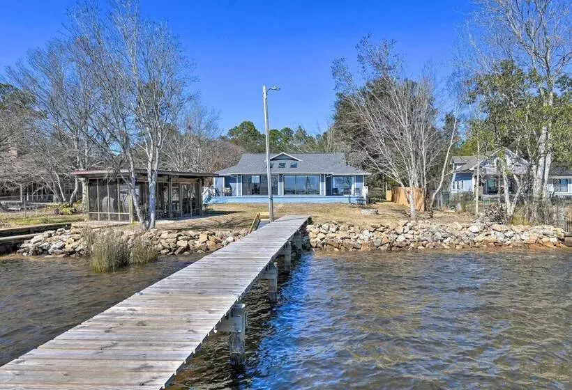 Updated Waterfront Escape W/ Dock & Fire Pit