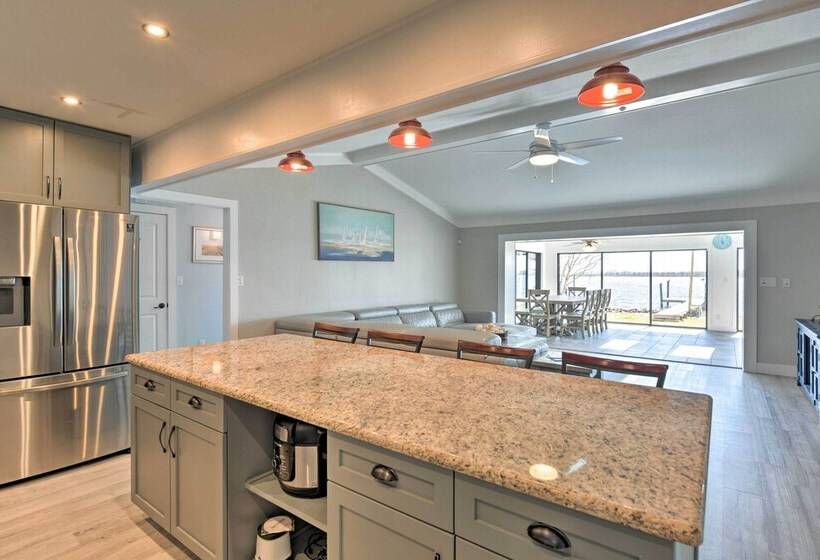 Updated Waterfront Escape W/ Dock & Fire Pit