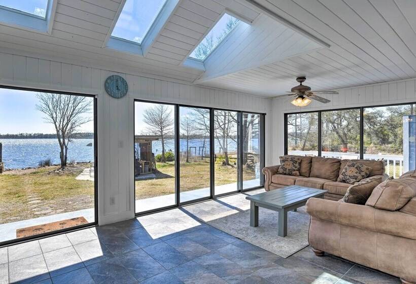 Updated Waterfront Escape W/ Dock & Fire Pit