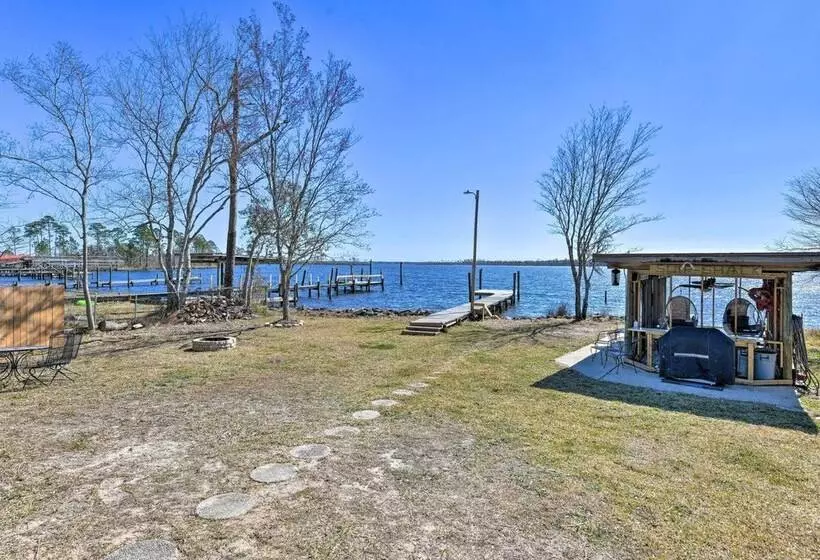 Updated Waterfront Escape W/ Dock & Fire Pit