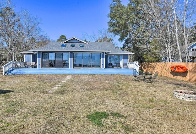 Updated Waterfront Escape W/ Dock & Fire Pit