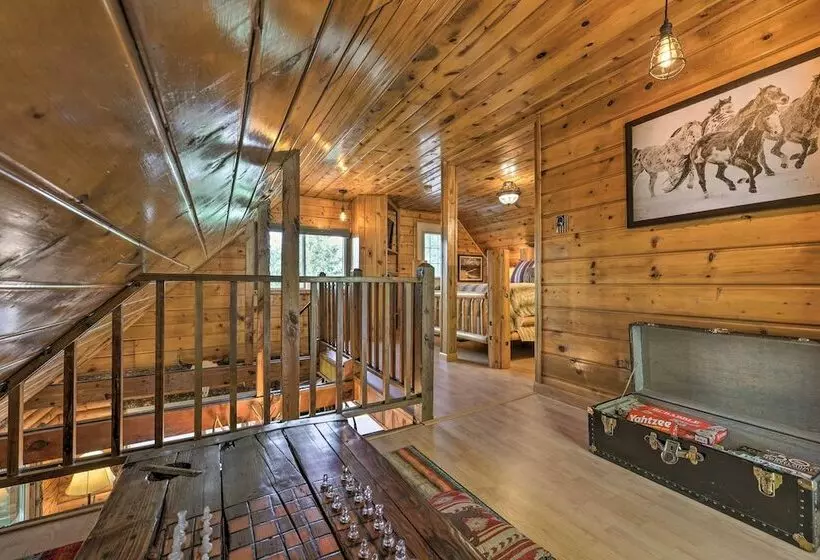 Alpine Adventures: Cozy Log Cabin W/ Deck & Views!