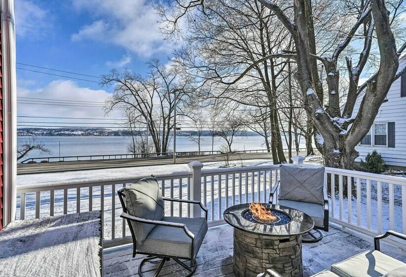 Auburn Home + Fire Pit, Steps To Owasco Lake!