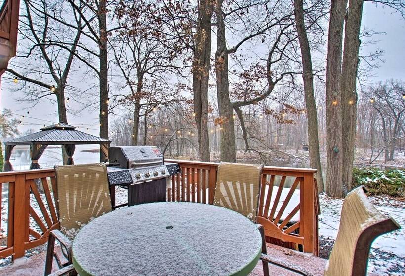 Lake Access, Hot Tub & 2 Decks: Ortonville Retreat