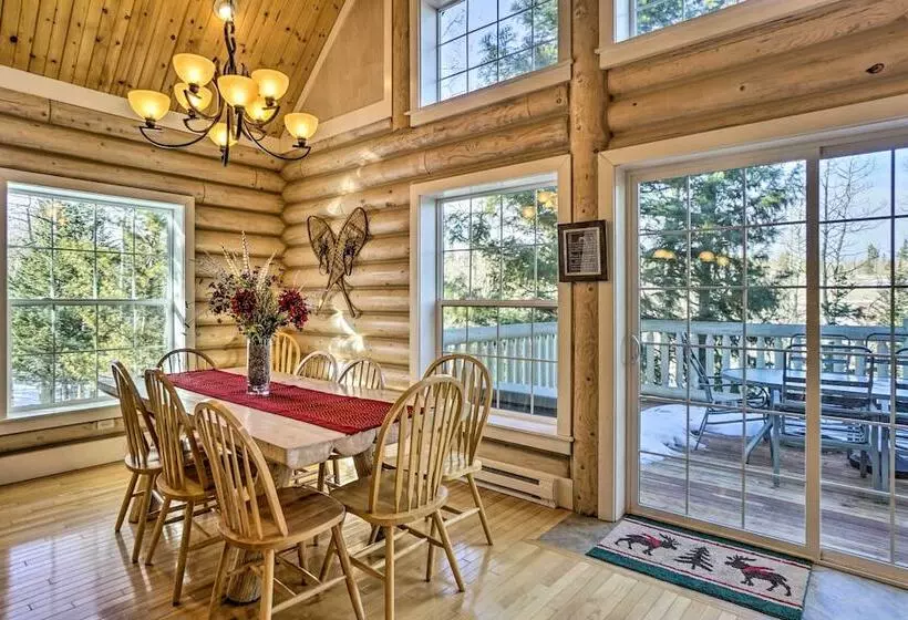 Secluded Log Cabin W/ Game Room & Forest Views