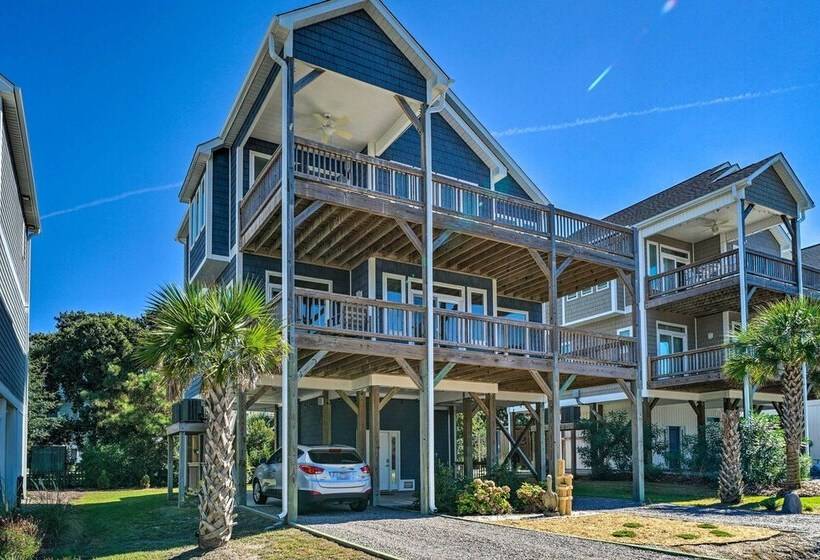 Surf City House ~ 400 Ft Walk To Beach W/ Decks!