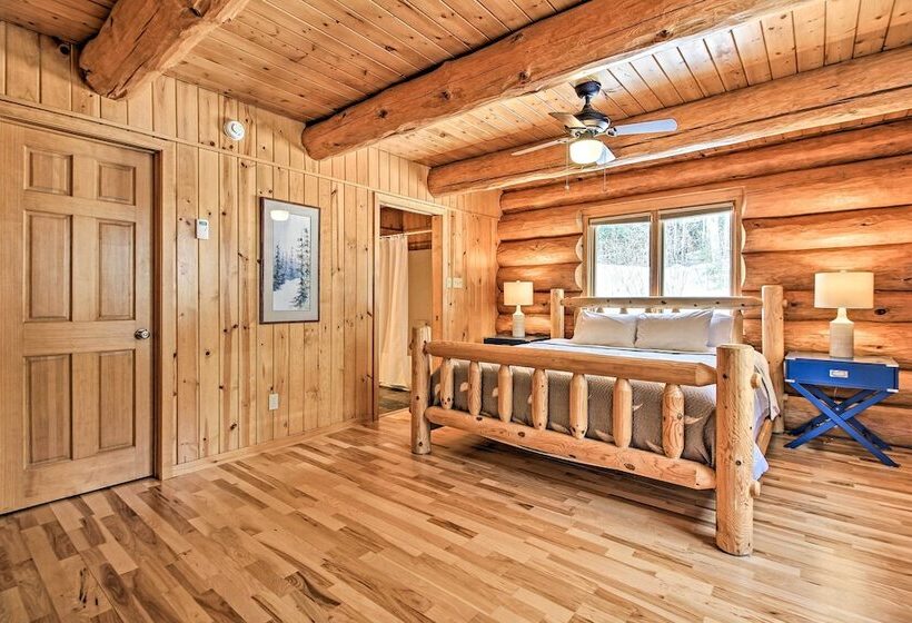 Lakefront Log Cabin W/dock ~9 Mi To Lutsen Mtn