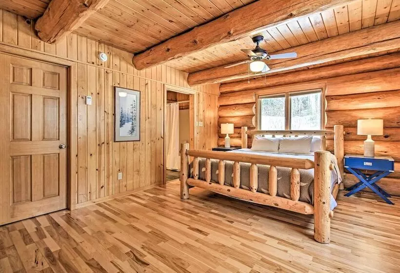 Lakefront Log Cabin W/dock ~9 Mi To Lutsen Mtn