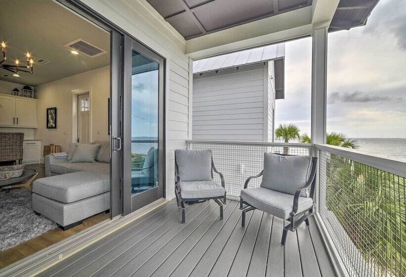 Luxe Beachfront Windmark Cottage W/ Deck!