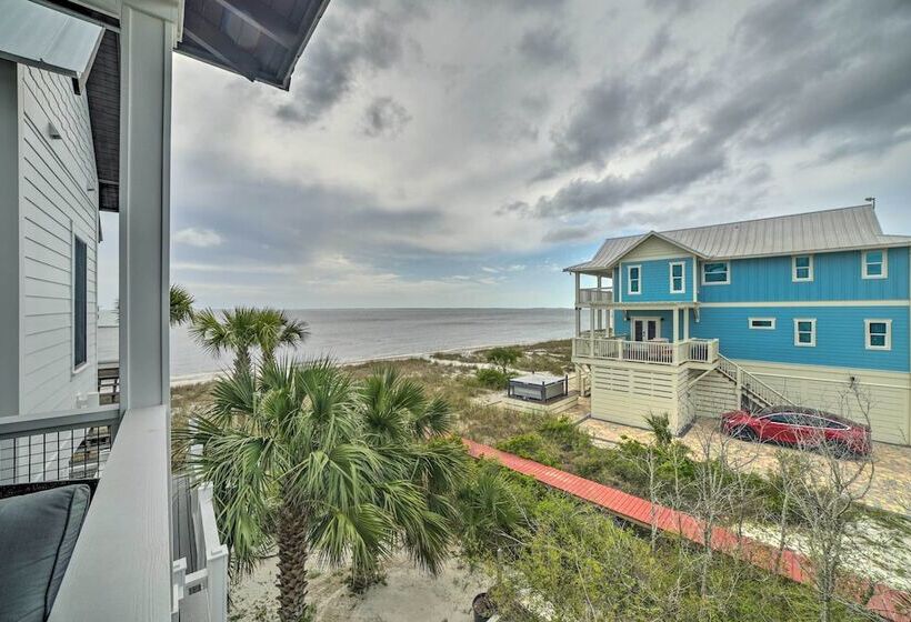 Luxe Beachfront Windmark Cottage W/ Deck!