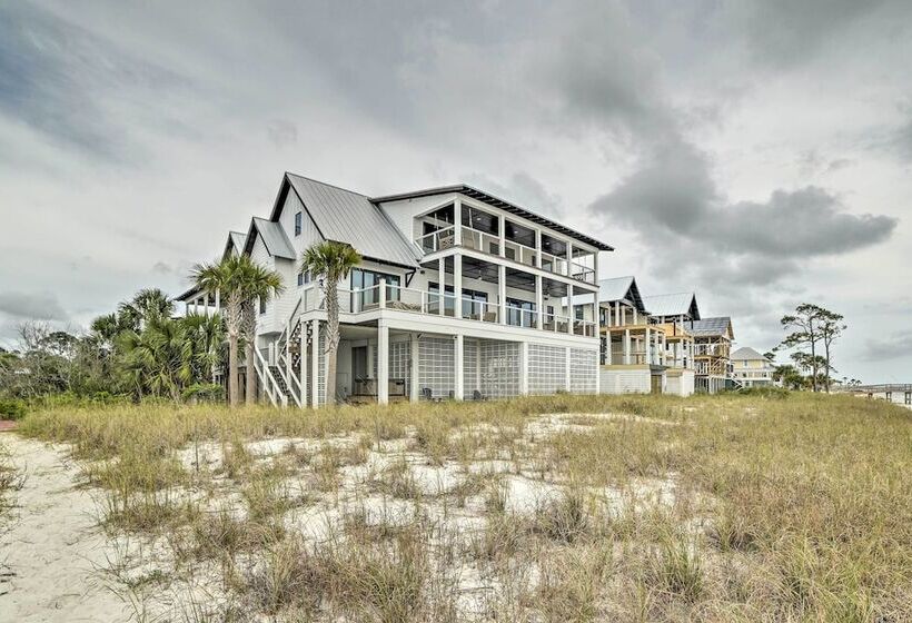 Luxe Beachfront Windmark Cottage W/ Deck!