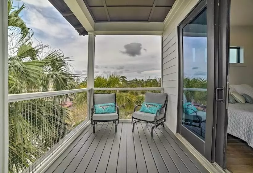 Luxe Beachfront Windmark Cottage W/ Deck!