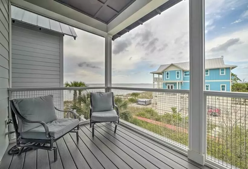 Luxe Beachfront Windmark Cottage W/ Deck!