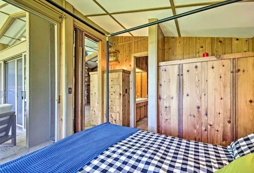 Tranquil Mid Century Modern Cottage W/ Forest View