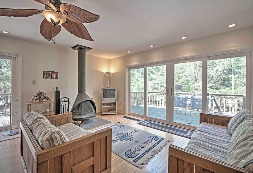 Creekside Arrowhead Lake House W/ Dock & Canoe!