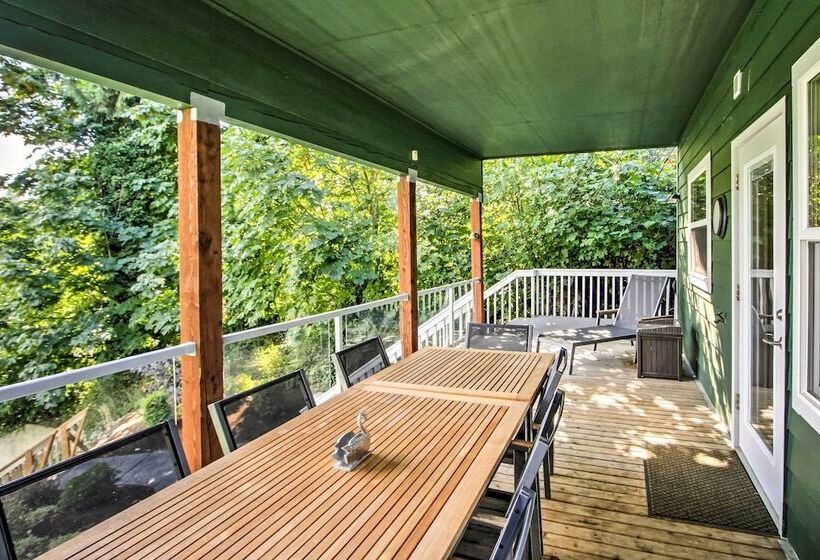 Lakefront Olympia Home W/ Private Dock + Views!