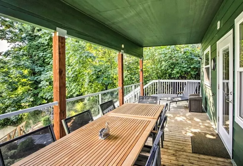 Lakefront Olympia Home W/ Private Dock + Views!