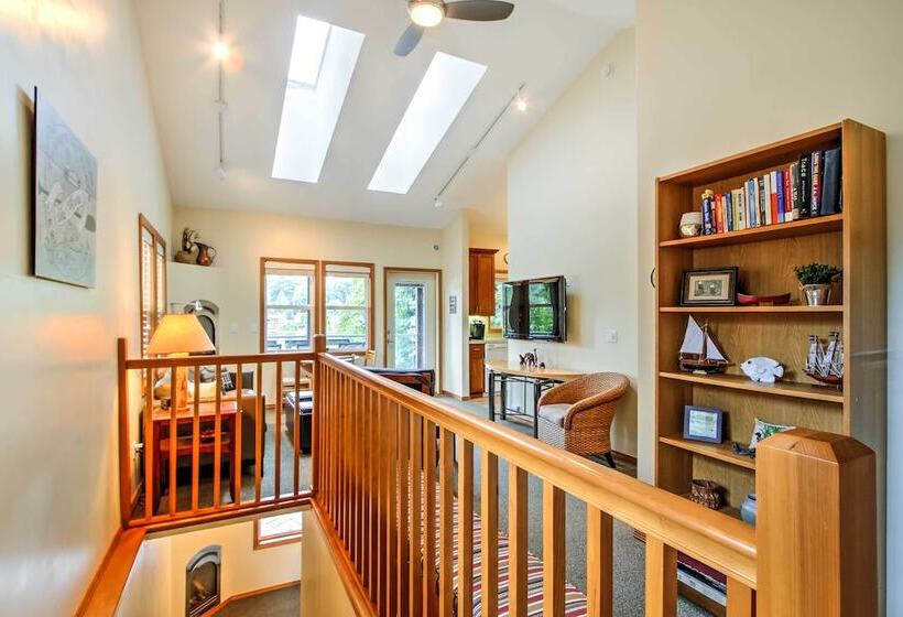 Lakefront Olympia Home W/ Private Dock + Views!