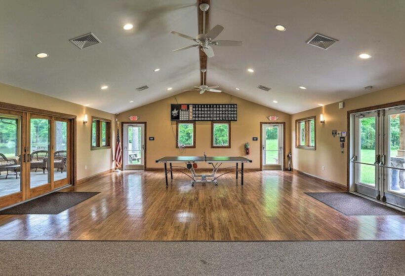 Furnished Deck + Fire Pit: Lake Wallenpaupack Home