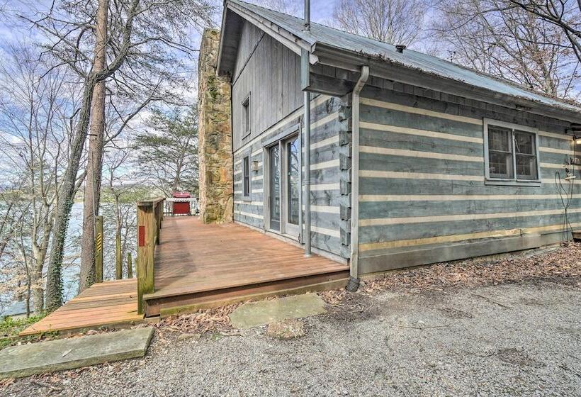 Lakefront Cabin W/ Boat Dock & Sunset Views!