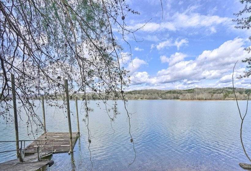Lakefront Cabin W/ Boat Dock & Sunset Views!