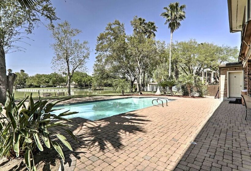 Lakefront Harlingen Home W/ Private Pool & Hot Tub