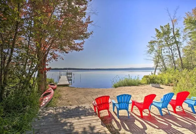 Interlochen Home On Green Lake W/ Dock & Beach!