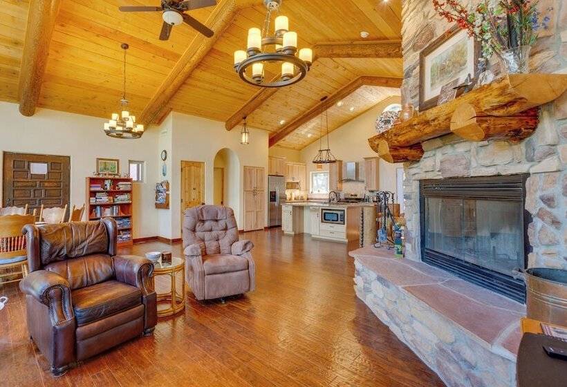 Southwestern Angel Fire Abode W/ Game Room