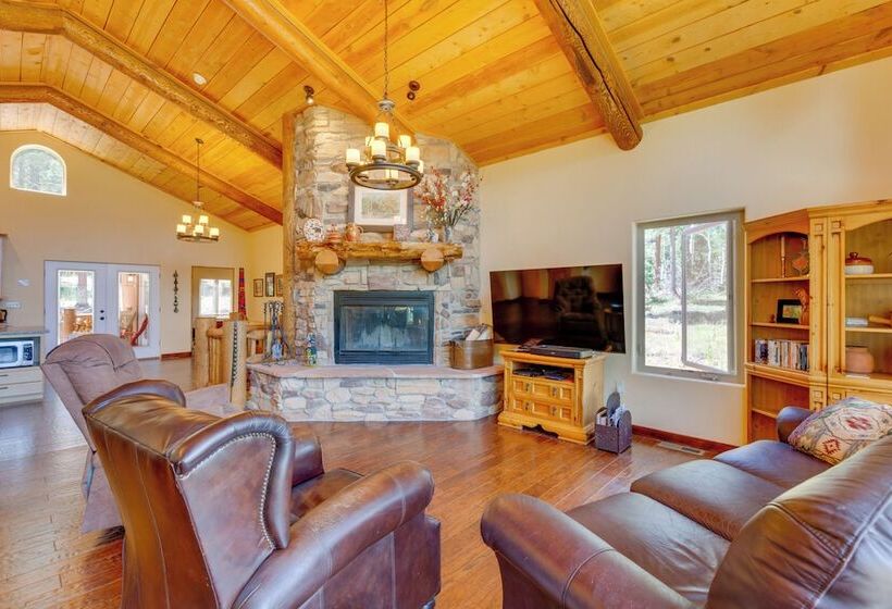 Southwestern Angel Fire Abode W/ Game Room