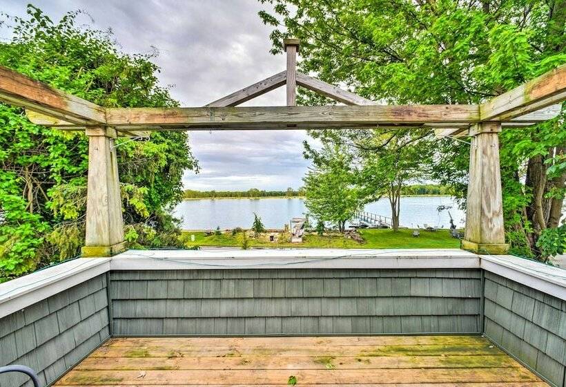 Waterfront Home On Harsens Island W/ Dock!