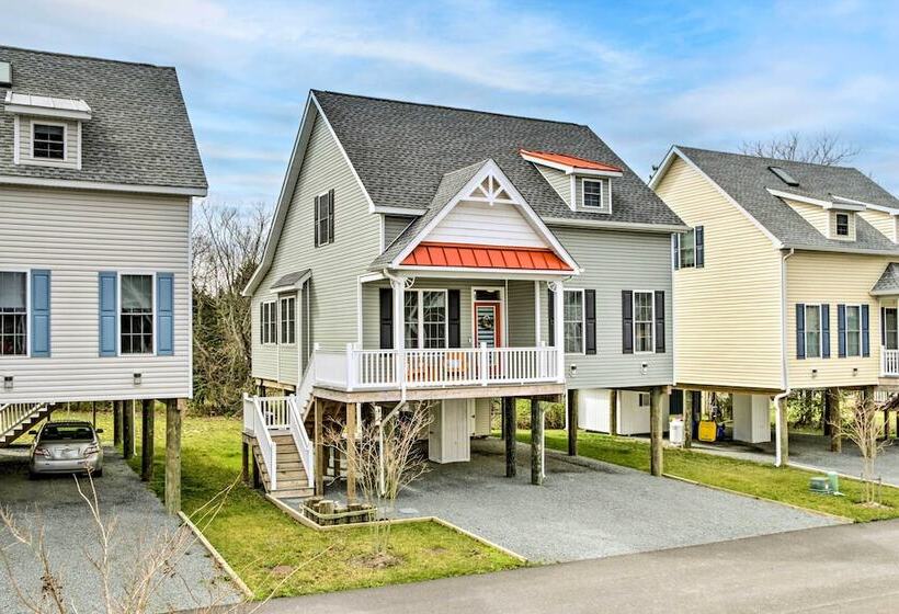 Ocean View Home W/ Grill ~ 4 Mi To Bethany Beach!