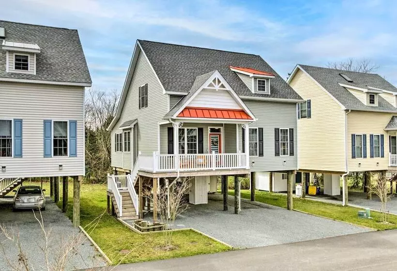 Ocean View Home W/ Grill ~ 4 Mi To Bethany Beach!