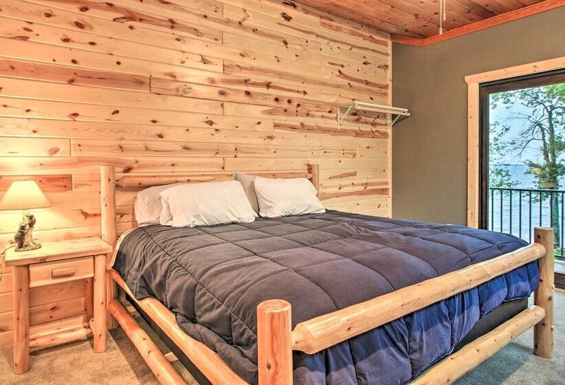 Waterfront Lake Mille Lacs Lodge W/ Deck + Grill!