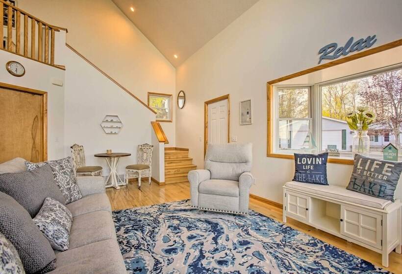 Cadillac Home W/ Hot Tub & Lake Mitchell Views!